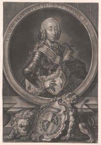 バイエルンの公爵クレメンスフランシスの肖像（1722-1770） 作： Gabriel Bodenehr the Younger